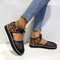 Ljetne sandale za žensko čišćenje, ženske sandale Ženske modne casual sandale prozračne leopard mrežne