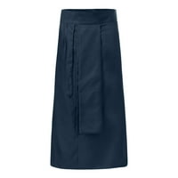 Plavi duks za muškarce Muške modne škotske stil retro punog džepa nagnuta suknja