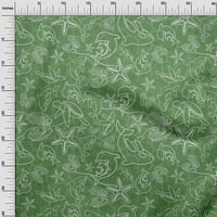 Onuone pamučna kambrična zelena tkanina morska tkanina za šivanje tiskane plovne tkanine sa dvorištem