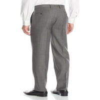 Luciano Natazzi Muška dva gumba Malik Stripe odijelo Moderna fit set siva
