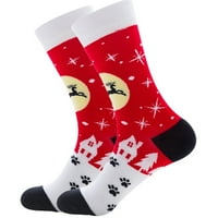 Uorcsa donje rublje Udobno Stretch mekani božićni znoj koji apsorbiraju vintage čarape crvene boje