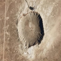Barringer Meteor Crater Hi Gloss Space Poster Fini Art Print
