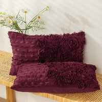 Bacite jastuk sa jastukom Čvrsti 3D šifon val cvijet ukrasni jastuk pokriva školjke za kauču na sounu