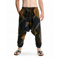 Muške hlače Harlan joga hlače etničko stil labave viseće zloške hlače