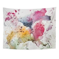 Šareni prskati apstraktno akvataktolor ručne boju efekt crtanje akvarel zidne umjetnosti viseći tapiserija Domaći dekor za dnevni boravak spavaće sobe spavaonice