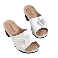 Zunfeo Womens klirence - otvorene nožne sandale modne ležerne neklizne sandale za vanjske sandale, papučene