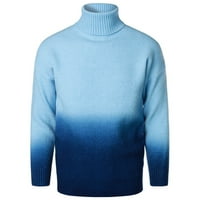 Muškarci Dukseri za muškarce i zima Novi muški pulover džemper gradijent boja Boja podudaranja turtleneck