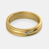 Indija Kayon Prsten: minimalistička elegancija u 18KT žuto zlato sa 0. CT Diamond