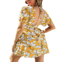 Niveer dame casual swing majica haljina za žene ruširane kratke mini haljine majica ljetna tunika jednostavna