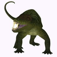 Doliosauriscus dinosaur, pogled na prednji pogled. Poster Print Corey Ford Stocktrek Images