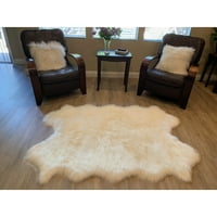 Lambzy Highland Select Prirodna dugačka ovčja ovčarka sa dugim vunom - 3'6 5'6 Bijela smeđa bijela