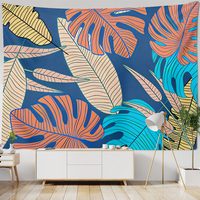 Estetska biljka tapiserija Tropska biljna zid viseći postrojenje za tainte za spavaću sobu