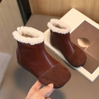 Ketyyh-Chn Little Girl Boots patentni poklopci sljeva cipele Male Kid Boots Brown, 24