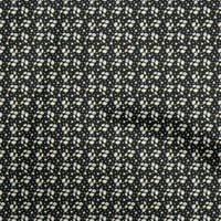 Onuone poliester Lycra crna tkanina azijska retro cvjetna haljina materijala od tkanine za ispis od