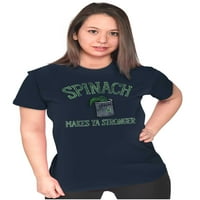 Spinach čini jače Popeye ženska majica, majice Tee Brisco brendovi 3x