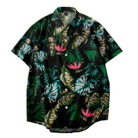 Muške havajske majice spuštaju majice za odmor kratkih rukava