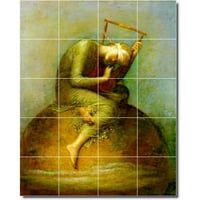 Keramička pločica Mural-George Watts Ženska slika 102. 32 W 40 H Upotreba keramičkih pločica