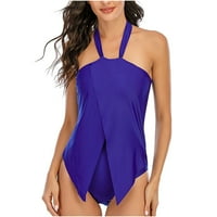 Ženska kupaći kostimi Žene Dame Solid Boja Minimalistički stil suknja Lanyard Lancic Sniženi kupaći