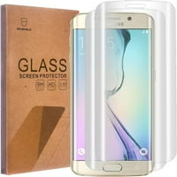 [2-pack] -Mr.Shield za Samsung Galaxy S6 Edge [Potpuna pokrivenost] [Zakrivljeni poklopac za rub] [Kaljeno