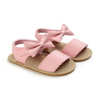 Woobling sandale za novorođenčad prve šetače Crib cipele Bowknot ravna sandalarna haljina princezova