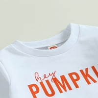Baby girl Halloween Outfit bundeve Crewneck Duks košulja Top zvona na dnu setovi slatka odjeća za mališane