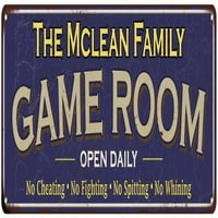 McLean porodica plava igra metalni znak 108240037559