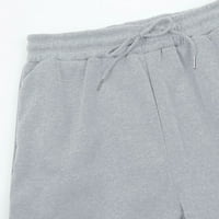 NJSHNMN Trackice dno pantalone Slacks teretana jogging hlače hlače jogeri za žene sa džepovima, sivom,