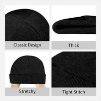 Mazinger z Beanie Hat tiskani muškarci Žene tople kapice pletene pazine kape na otvorenom zimskom crnom