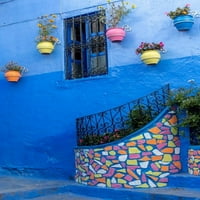Afrika, Maroko, Chefchaouen Colorful House Exterior Credit AS: Bill Young Jaynes Galerija Poster Print