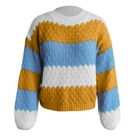 Advoicd sivi džemper Ženski otvoreni pleteni džemper prevelizirao je kardigan sa rukavima sa leanorom