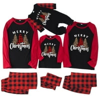 Božićni podudaranje pidžama za porodicu, Xmas Jammyes Outfits set za parove za odrasle djeca dječje dijete pjs salon za spavanje