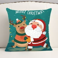Božićni snjegović skriveni patentni patentni patentri jastuk navlači ukrasni Xmas zimski dekor za dekor