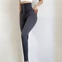 Hanas modne čarape Ženski visoko struk kiparpciranje Stretch fitness sportske hlače breskva hip joga
