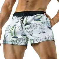 Puawkoer muški proljeće i ljetni print kratke hlače modna ulica fitness pant džep sport na otvorenom