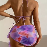 Lopecy-Sta dame modni krakoviti gradijentni gradijentni ispis Split bikini seksi ženski kupaći kostimi