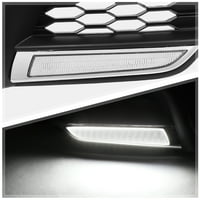 Dimljeni objektiv Magla svijetlo bijela LED DRL WW Clower + kabelski svežanj + okvir za 16- Honda Civic