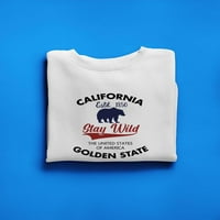Kalifornija Zlatna državna dukserica MUŠKARSKI MUŠKARSIDEALS dizajni, muški 5x-veliki