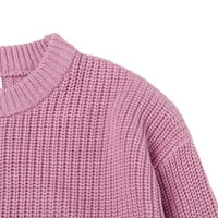 Baby Girl Boy pletene džemper bluza pulover dukserica Topla Crewneck Dugi rukav za dijete za dijete,