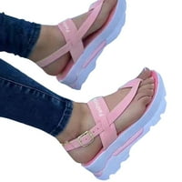 Jsaierl Womenske platforme Sandale Ležerne prilike ljetne flop flop sandale Comfy luk potporni sandali