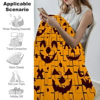 Halloween pokrivač-Halloween dekorbed pokrivač za Noć vještica, Božić, rođendan i itd., 447