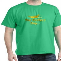 Cafepress - Airplane Flying tamna majica - pamučna majica
