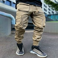 Symoidne muške gaćice - novi casual džepni kombinezoni labavi ravni noge na otvorenom trkačkim pantalonama