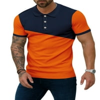 Capreze Men T majice kratka rukava majica rever vrat ljetni vrhovi atletska bluza boja blok pulover