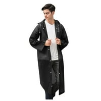 Unise modni gumb za ponovnu upotrebu kišne jakne kaput kapuljač kapuljača za odrasle tinejdžere