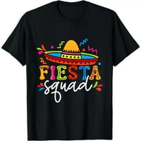 Fiesta odred dama Cinco de Mayo Fiesta Meksička majica Tee majice za žene Ljetne kratkih rukava Crewneck