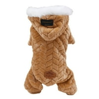 Hoodie pasa Flannel pas sa psećim zimskim džemper za pse Odjeća štenad kaputi sa kapuljačom
