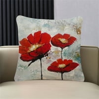Hesoicy jastuk s cvjetnim dizajnom Jednostavan za ugradnju cvijeća uzorak kauč bacajte jastuk za kauč