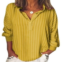 Capreze pruga tunička košulja dugih rukava za žene casual batwing rukave košulje za odmor ljepšte bluza