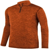 Augusta intenzivirajte crno heather zip pulover narandžasti xl