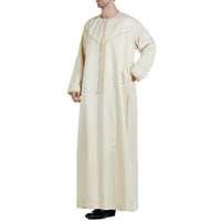 Kiplyki Jesen bazne košulje veletrgovine za muškarce musliman ogrtač arapski srednji ogrtač uzorak dugih
